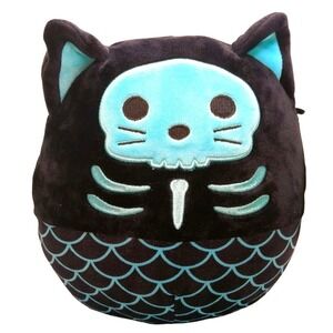 Squishmallows Sheikla Skeleton Mermaid Cat 8" NWT Halloween 2022 Plush Kellytoy